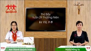 Gia đình cầu nguyện với Lời Chúa ngày 24-10-2020: thứ Bảy tuần 29 mùa Thường niên (Lc 13, 1-9)