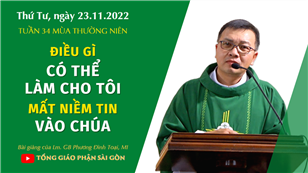 Điều gì có thể làm cho tôi mất niềm tin vào Chúa? - Lm. GB Phương Đình Toại, MI | Thứ Tư tuần 34 TN