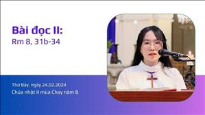 Bài đọc II: Rm 8, 31b-34 - CN II MC năm B