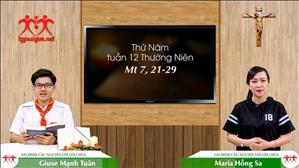 Gia đình cầu nguyện với Lời Chúa: Thứ Năm tuần 12 Thường Niên (Mt 7, 21-29)
