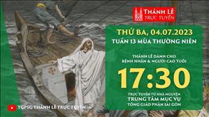 Thánh lễ trực tuyến | 17:30 | Thứ Ba Tuần 13 Mùa Thường niên | Ngày 4-7-2023 | TTMV TGPSG