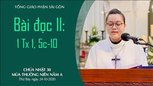 CN 30 TN A - Bài đọc II: 1 Tx 1, 5c-10