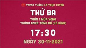 TGPSG Thánh Lễ trực tuyến 30-11-2021: Thánh Anrê, Tông đồ lúc 17:30 (lễ kính)