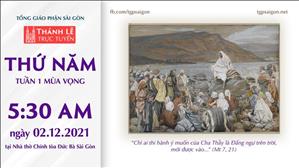 TGP Sài Gòn trực tuyến 2-12-2021: Thứ Năm tuần 1 MV lúc 5:30 tại Nhà thờ Chính tòa Đức Bà