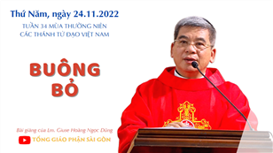 Buông bỏ - Lm. Giuse Hoàng Ngọc Dũng | Các thánh tử đạo Việt Nam