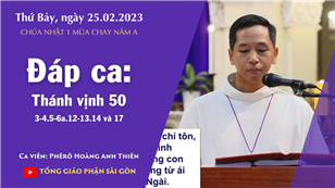 CN 1 MC năm A - Đáp ca: Tv 50, 3-4. 5-6a. 12-13. 14 và 17