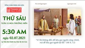 TGP Sài Gòn trực tuyến 2-7-2021: Thứ Sáu tuần 13 TN lúc 5:30 tại Nhà thờ Chính tòa Đức Bà