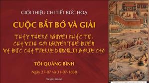 Bức họa cuộc bắt bớ và giải thầy Phêrô Khắc Tự, cha Vinh Sơn Thế Điểm và Đức cha Borie Cao, 1838