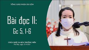 Chúa nhật 26 TN năm B - Bài đọc II: Gc 5, 1-6