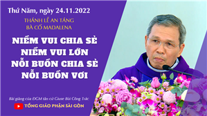 Niềm vui chia sẻ, niềm vui lớn. Nỗi buồn chia sẻ, nỗi buồn vơi - ĐGM tân cử Giuse Bùi Công Trác