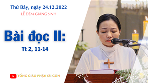 Lễ Đêm Giáng sinh - Bài đọc II: Tt 2, 11-14