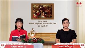 Làm Chứng - Thánh Stêphanô, tử đạo tiên khởi (Mt 10, 17-22)