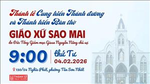 Thánh lễ Cung hiến Thánh đường & Thánh hiến Bàn thờ Giáo xứ Sao Mai | 9:00 ngày 4-2-2026  Tổng Giáo phận Sài Gòn 675K subscribers  Join  Subscribe
