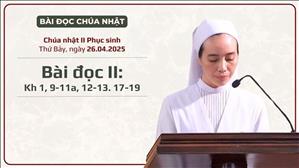 Bài đọc II: Kh 1, 9-11a, 12-13. 17-19 - Chúa nhật II Phục sinh