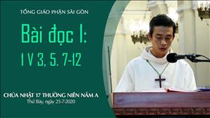 CN 17 Thường niên A - Bài đọc I: 1 V 3, 5. 7-12
