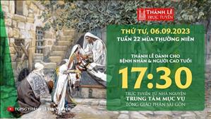 Thánh lễ trực tuyến | 17:30 | Thứ Tư Tuần 22 Mùa Thường Niên | Ngày 6-9-2023 | TTMV TGPSG