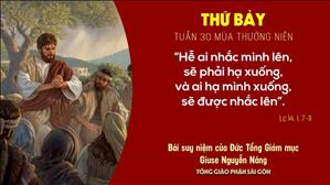 TGP Sài Gòn: Suy niệm Tin mừng ngày 31-10-2020: thứ Bảy tuần 30 mùa Thường niên - ĐTGM Giuse Nguyễn Năng