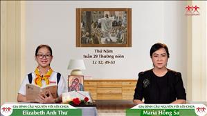 Gia đình cầu nguyện với Lời Chúa: Thứ Năm tuần 29 Thường niên (Lc 12, 49-53)