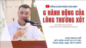 6 hành động của Lòng Thương Xót - Lm GB Phương Đình Toại, MI | CN 34 TN năm A