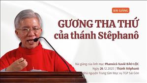 Gương Tha Thứ của thánh Stêphanô - Lm Phanxicô Xaviê Bảo Lộc