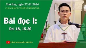 Bài đọc I: Đnl 18, 15-20 - CN IV TN năm B