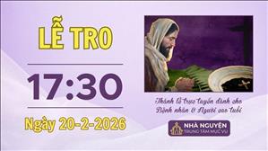 Lễ Tro | 17:30 ngày 20-2-2026 | Trung tâm Mục vụ TGP Sài Gòn