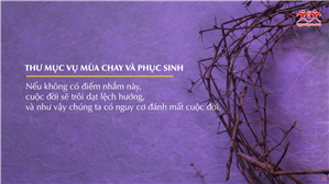 Thư Mục vụ Mùa Chay và Phục Sinh 2020 của Tòa Tổng Giám mục Tổng Giáo phận Sài Gòn