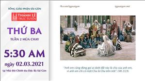 TGP Sài Gòn - Thánh lễ trực tuyến 2-3-2021: Thứ Ba tuần 2 MC lúc 5:30 tại Nhà thờ Chính tòa Đức Bà
