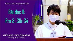 CN 2 MC năm B - Bài đọc II: Rm 8, 31b-34