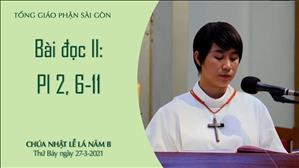CN Lễ Lá năm B - Bài đọc II: Pl 2, 6-11