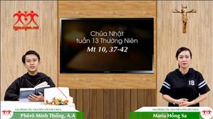 Gia đình cầu nguyện với Lời Chúa: Chúa Nhật tuần 13 Thường niên (Mt 10, 37-42)