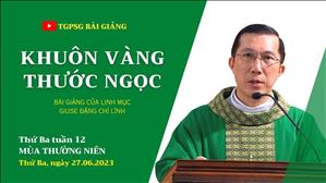 Khuôn vàng thước ngọc - Lm Giuse Đặng Chí Lĩnh | Thứ Ba tuần 12 TN