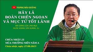 Hãy là đoàn chiên ngoan và mục tử tốt lành - Lm Giuse Hoàng Văn Quảng, SJ | CN 21 TN năm A