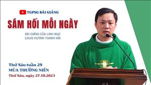 Ngày 27/10: Đôi mắt của lòng thương xót | Con là Con yêu dấu