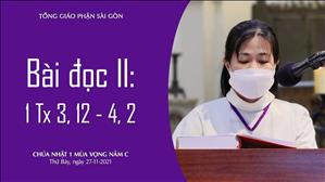 CN 1 MV - Bài đọc II: 1 Tx 3, 12 - 4, 2