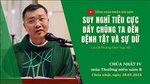 Suy nghĩ tiêu cực đẩy chúng ta đến bệnh tật và sự dữ - Lm GB Phương Đình Toại, MI | CN IV TN năm B