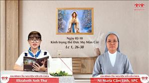 Gia đình cầu nguyện với Lời Chúa: Kính trọng thể Đức Mẹ Mân Côi (Lc 1, 26-38)
