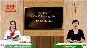 Gia đình cầu nguyện với Lời Chúa ngày 29-10-2020: thứ Năm tuần 30 mùa Thường niên (Lc 13, 31-35)