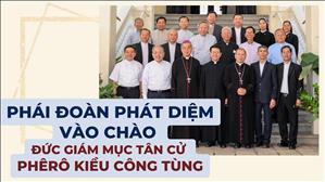 Phái đoàn Phát Diệm vào chào Đức Giám mục tân cử Phêrô Kiều Công Tùng