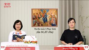 Bình an cho anh em - Thứ Ba tuần 5 Phục sinh (Ga 14, 27-31a)