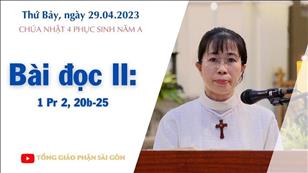CN 4 PS năm A - Bài đọc II: 1 Pr 2, 20b-25