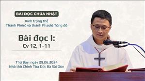 Bài đọc I: Cv 12, 1-11 - Kính trọng thể thánh Phêrô và Phaolô Tông đồ
