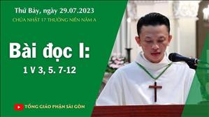 Bài đọc I: 1 V 3, 5. 7-12 - CN 17 TN năm A
