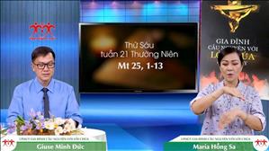 3 phút Gia đình cầu nguyện với Lời Chúa: Thứ Sáu tuần 21 Thường Niên (Mt 25, 1-13)