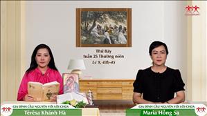 Gia đình cầu nguyện với Lời Chúa: Thứ Bảy tuần 25 Thường niên (Lc 9, 43b-45)