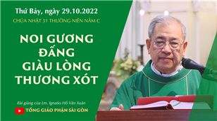 CN 31 TN năm C - CN 31 TN năm C - Noi gương Đấng giàu Lòng Thương Xót