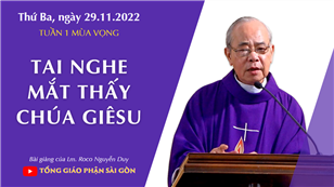 Tai nghe mắt thấy Chúa Giêsu - Lm. Roco Nguyễn Duy | Thứ Ba tuần 1 mùa Vọng
