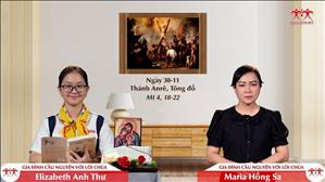 Gia đình cầu nguyện với Lời Chúa: Thánh Anrê, Tông đồ (Mt 4, 18-22)