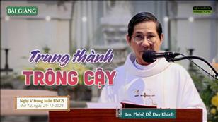 TGPSG Bài giảng ngày 29-12-2021: Ngày thứ 5 tuần Bát nhật Giáng sinh lúc 5:30 tại Nhà thờ Chính tòa Đức Bà
