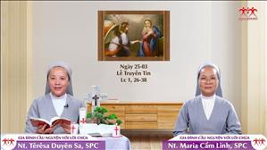  Xin vâng - Lễ Truyền Tin | Gia Đình Cầu Nguyện Với Lời Chúa